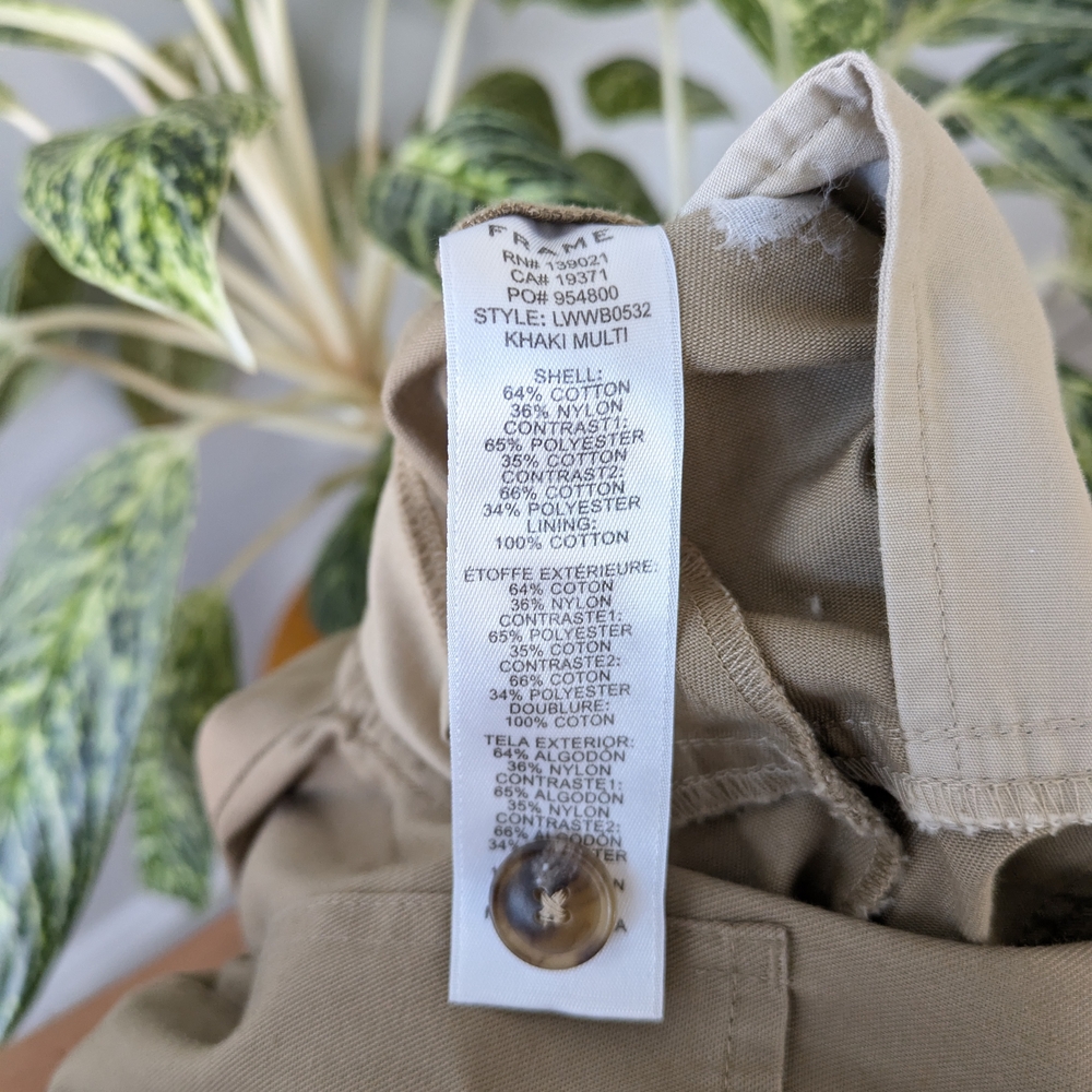 NWOT FRAME  Tan Sleeveless Jumpsuit with Belt - Picture 11 of 11